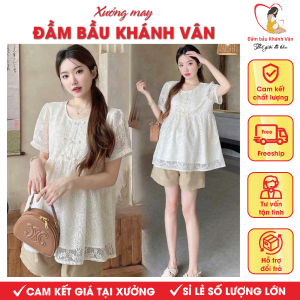 Áo bầu ren 2 lớp Khánh Vân