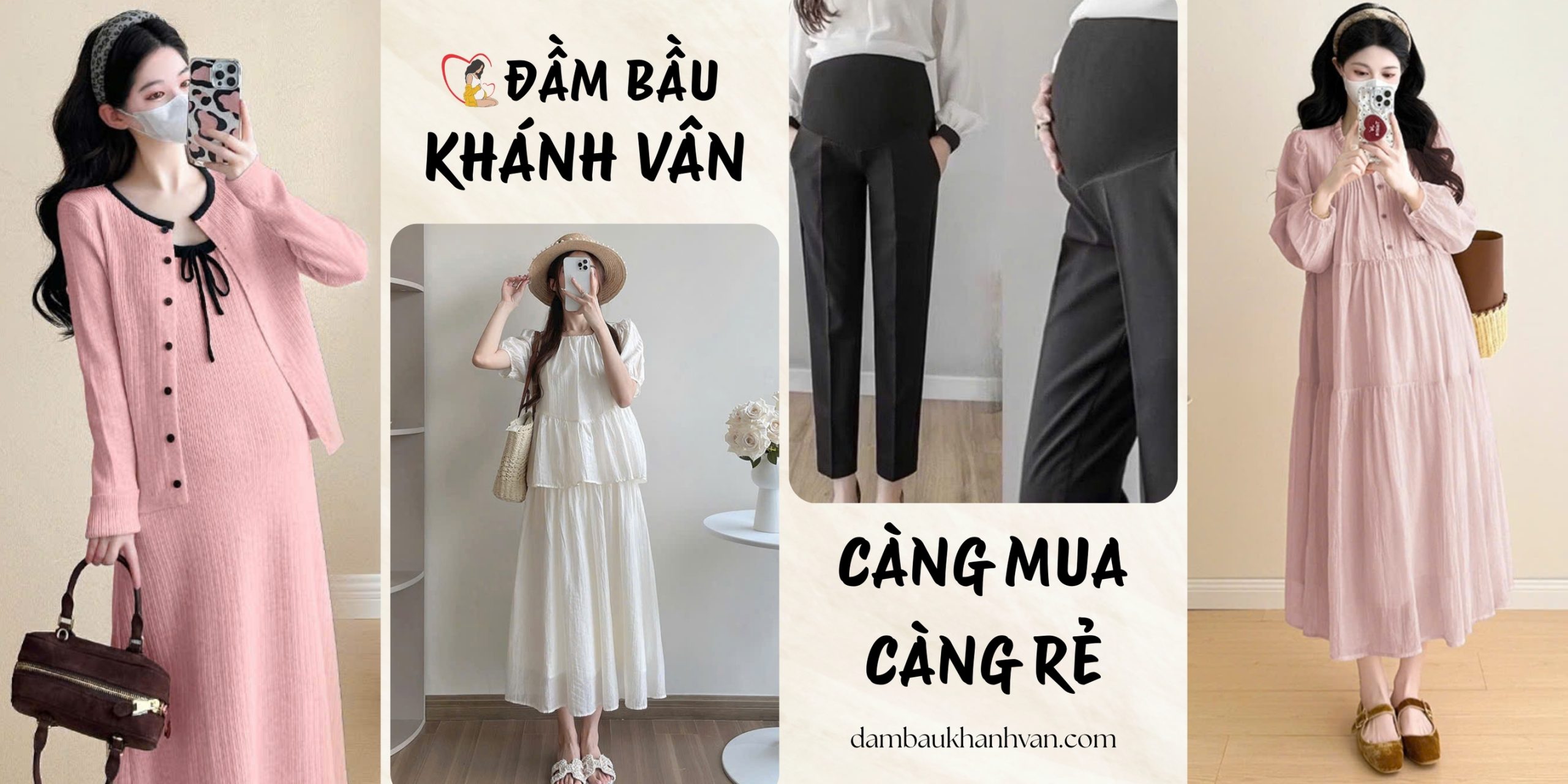 Banner Đầm Bầu Khánh Vân - Càng mua càng rẻ