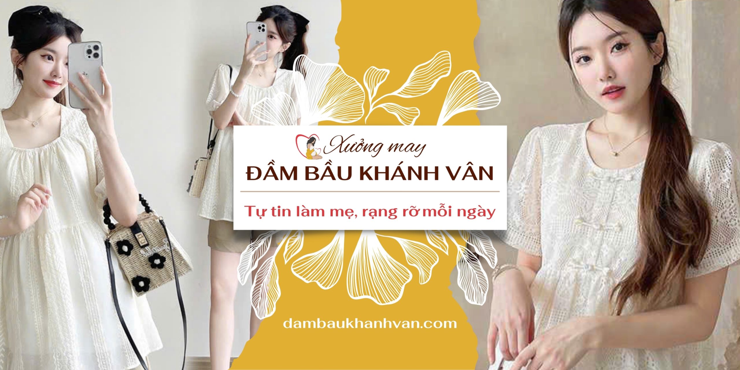 Banner Đầm Bầu Khánh Vân - Tự tin làm mẹ rạng rỡ mỗi ngày