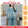Bộ đồ bầu dài tay chất đũi vân mây Khánh Vân