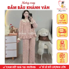 Bộ đồ bầu dài tay chất đũi vân mây Khánh Vân