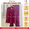 Bộ đồ bầu dài tay chất len lông thỏ Khánh Vân