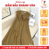 Đầm bầu cánh tiên xếp ly cổ bèo Khánh Vân
