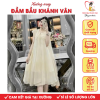 Đầm bầu cánh tiên xếp ly cổ bèo Khánh Vân