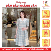 Đầm váy bầu công sở cộc tay Khánh Vân