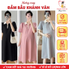 Đầm váy bầu công sở dáng suông Khánh Vân