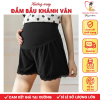 Quần đùi bầu mặc váy Khánh Vân