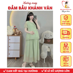 Set Đầm Váy Bầu Sang Chảnh Khánh Vân