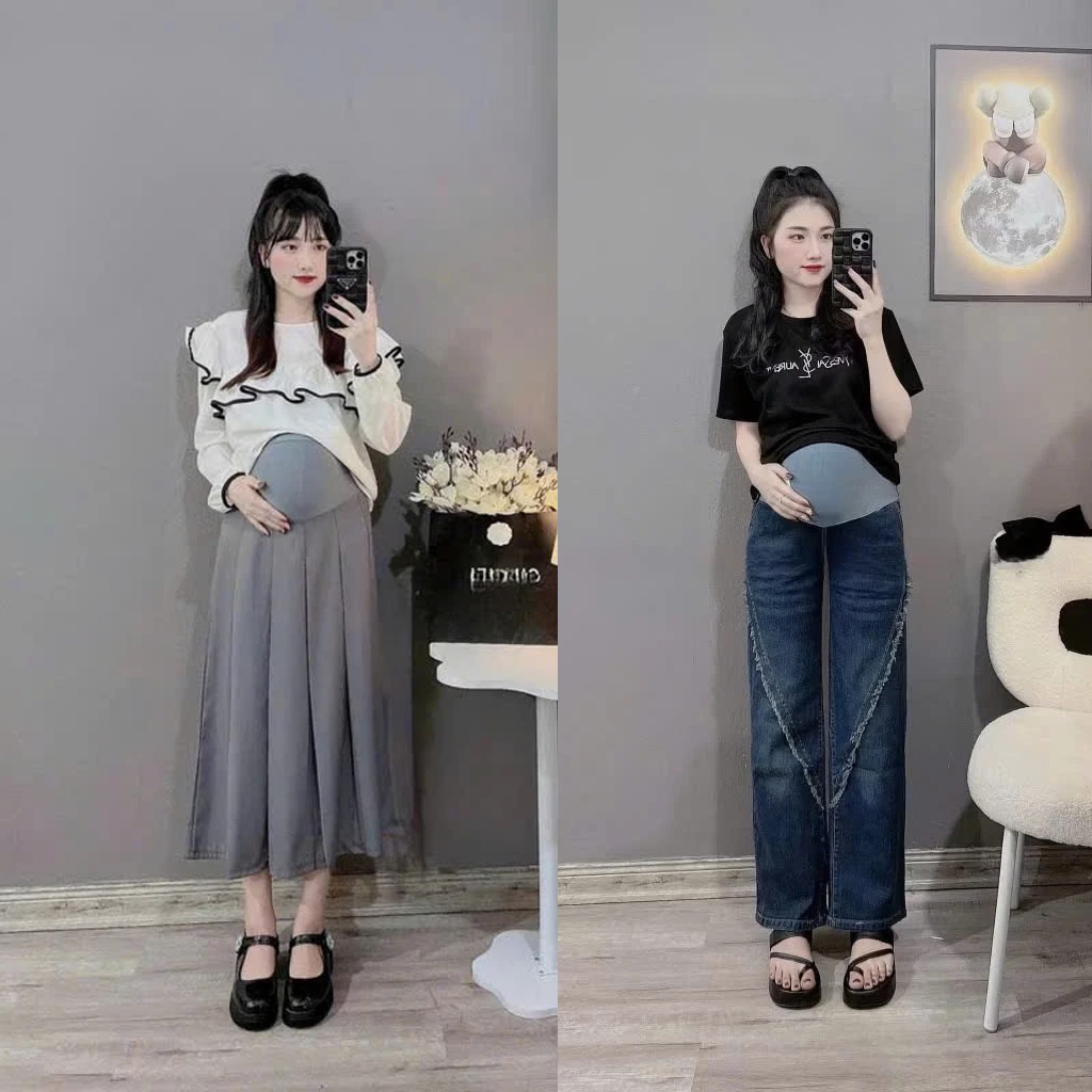 Chân Váy Bầu - Quần Bầu