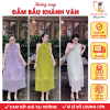 Váy bầu, đầm bầu cổ yếm Khánh Vân