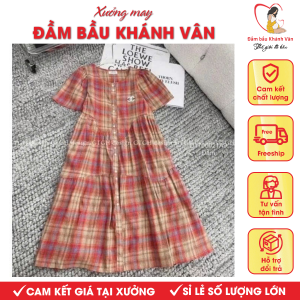 Váy bầu, đầm bầu cộc tay Khánh Vân