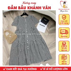 Váy bầu, đầm bầu cộc tay Khánh Vân