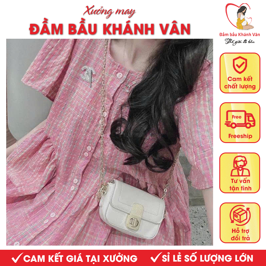 Váy đầm bầu Babydoll Khánh Vân Váy đầm bầu Babydoll Khánh Vân