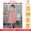 Váy đầm bầu giả yếm dài tay Khánh Vân